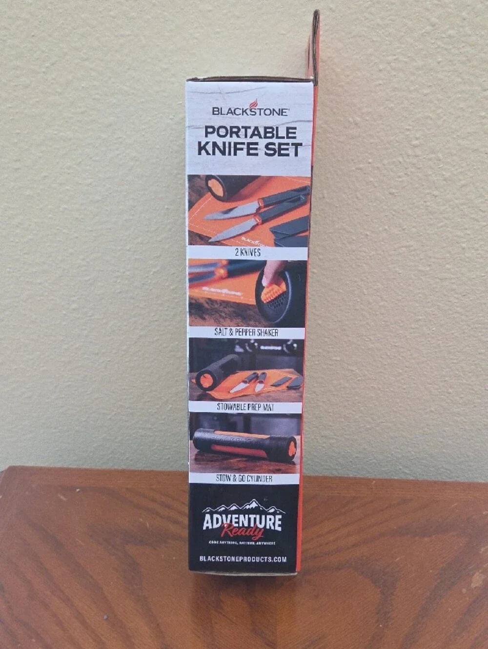 Blackstone Portable Knife Set - Orange and Black Travel Kit